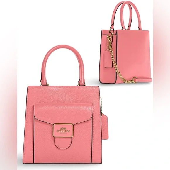 Coach Mini Pepper Crossbody Pebbled Leather Bag Crossbody | Taffy | C6778 - Picture 16 of 16